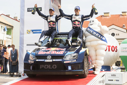 Ganadores, Sébastien Ogier y Julien Ingrassia, Volkswagen Polo WRC, Volkswagen Motorsport