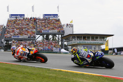 Dani Pedrosa, Repsol Honda Team y Valentino Rossi, Yamaha Factory Racing