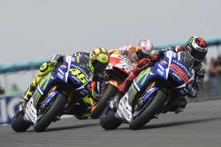 Jorge Lorenzo y Valentino Rossi, Yamaha Factory Racing con Dani Pedrosa, Repsol Honda Team