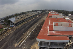 Autódromo Hermanos Rodríguez, vista aérea da reta principal