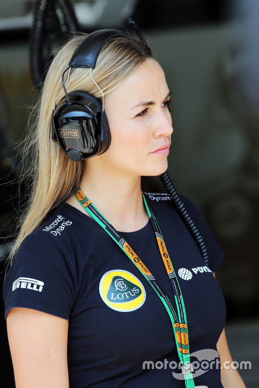Carmen Jorda, Pilota Collaudatrice Lotus F1 Team