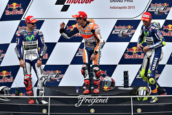 Podium: ganador, Marc Márquez, Repsol Honda Team, segundo, Jorge Lorenzo, Yamaha Factory Racing, ter