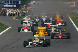 Largada: Nigel Mansell, Williams lidera