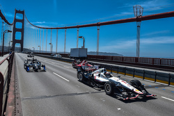 Graham Rahal, Will Power y Josef Newgarden