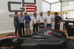 Daniil Kvyat, Bruno Michel, Didier Perrin, Alex Lynn etMitch Evans