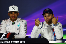 Lewis Hamilton, de Mercedes AMG F1 y Felipe Massa, Williams en la conferencia de prensa de la FIA