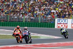 Jorge Lorenzo, Yamaha Factory Racing and Marc Marquez, Repsol Honda Team and Valentino Rossi, Yamaha Factory Racing