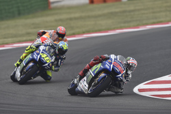 Jorge Lorenzo y Valentino Rossi, Yamaha Factory Racing y Marc Márquez, Repsol Honda Team
