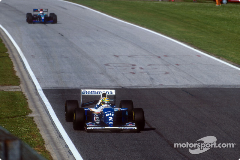 Ayrton Senna, Williams FW16; Roland Ratzenberger, Simtek S941