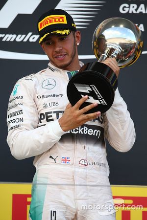 Ganador de la carrera Lewis Hamilton, Mercedes AMG F1 W06