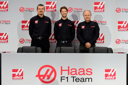 Günther Steiner, Romain Grosjean und Gene Haas
