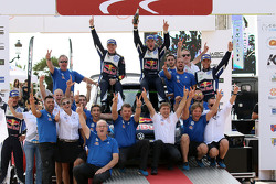 Winners Jari-Matti Latvala e Miikka Anttila, Volkswagen Polo WRC, Volkswagen Motorsport