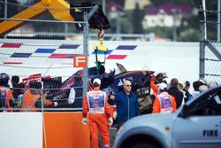 El momento de la recuperación del Toro Rosso de Carlos Sainz