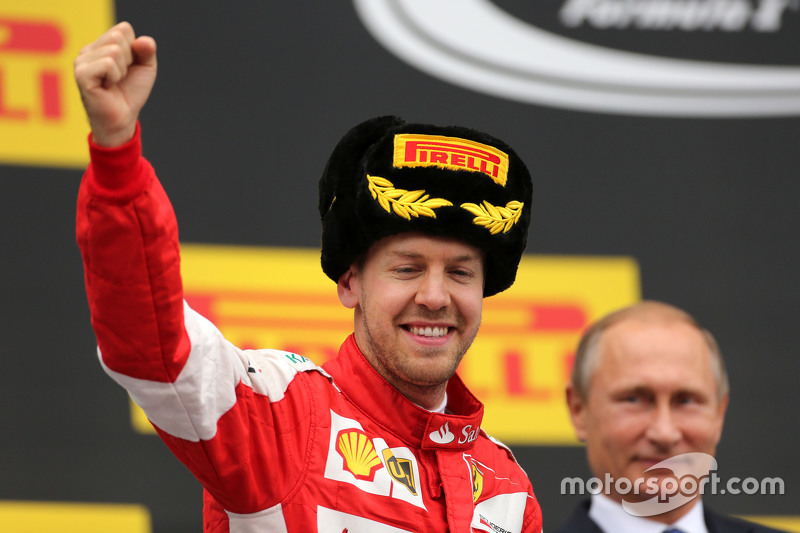 Sebastian Vettel, Scuderia Ferrari y Vladimir Putin Presidente de Rusia