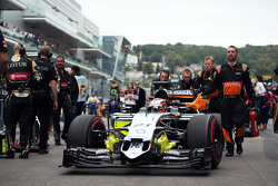 Нико Хюлькенберг, Sahara Force India F1 VJM08 на стартовой решетке