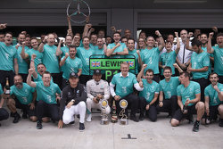 Winnaar Lewis Hamilton en Nico Rosberg, Mercedes