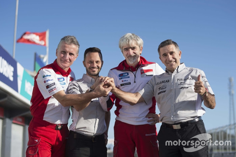 Aspar MotoGP official announcement: Paolo Ciabatti, Gino Borsoi, Gigi Dall'Igna and Jorge Martinez