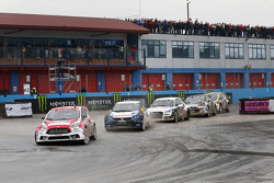 Andreas Bakkerud, Olsbergs MSE Ford Fiesta ST en Johan Kristoffersson, Volkswagen Team Sweden en Ant