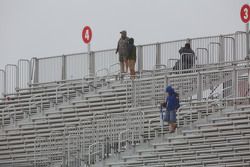 A few fans in the grandstand