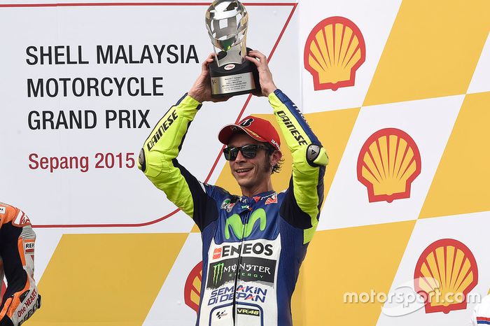 Podium: tercer lugar, Valentino Rossi, Yamaha Factory Racing