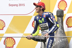 Podium: tercer lugar, Valentino Rossi, Yamaha Factory Racing