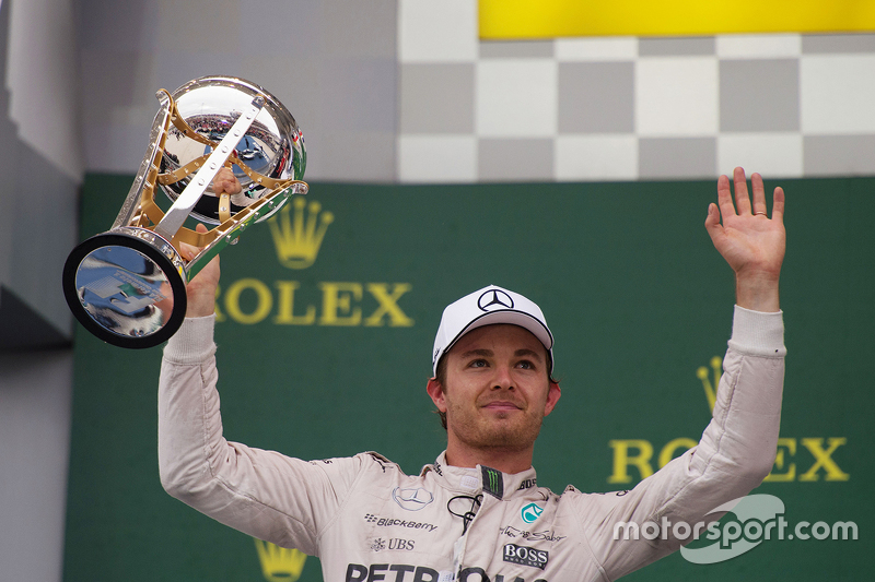 Podium: Second place Nico Rosberg, Mercedes AMG F1 Team