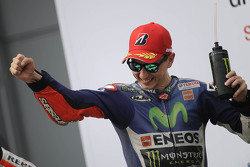 Podio: secondo Jorge Lorenzo, Yamaha Factory Racing