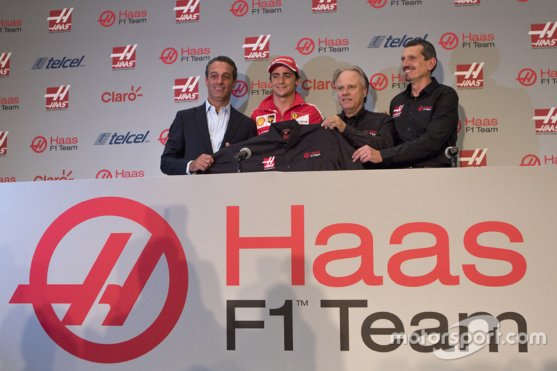 Carlos Slim, Presidente de América Móvil, Esteban Gutiérrez Haas Team, Gene Haas Dueño del Equipo y 