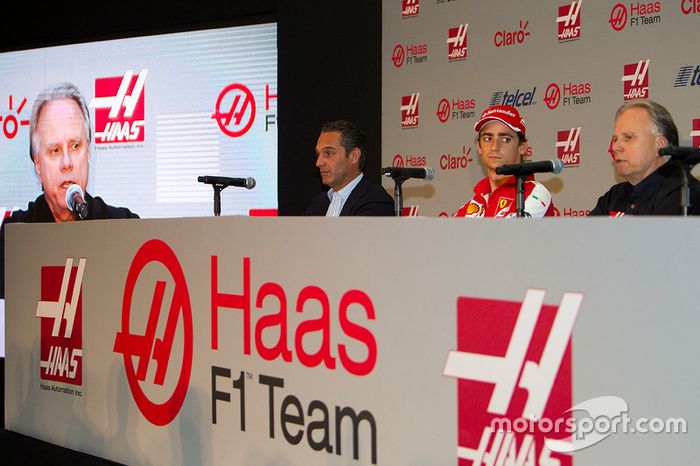 Carlos Slim, Presidente de América Móvil, Esteban Gutiérrez Haas F1 Team, Gene Haas Dueño del Equipo