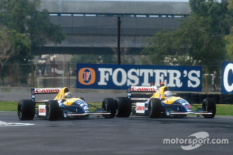 Riccardo Patrese en Nigel Mansell, Williams