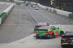 David Gilliland, Front Row Motorsports Ford and Danica Patrick, Stewart-Haas Racing Chevrolet