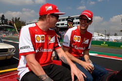 Kimi Raikkonen, Ferrari et Sebastian Vettel, Ferrari