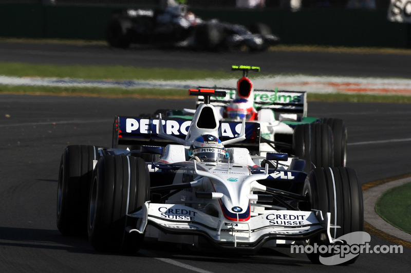 Nick Heidfeld, BMW Sauber F1 Team, Rubens Barrichello, Honda Racing F1 Team