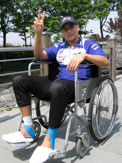 Jorge Lorenzo im Rollstuhl