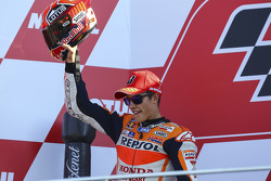 Podium: Tweede plaats Marc Marquez, Repsol Honda Team