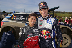 Себастьен Ожье, Volkswagen Motorsport и Лина Гэд, гоночный инженер Audi Sport Team Joest