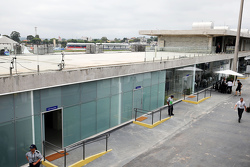 Novo paddock ainda em obras