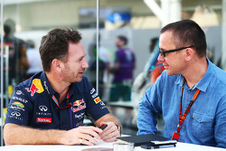 Christian Horner, Red Bull Racing Team Principal with Jonathan Noble, Motorsport.com Editor