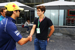 (L to R): Felipe Nasr, Sauber with Pedro Piquet, Racing Driver and son of Nelson Piquet