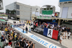 F1 presta homenagem às vítimas da tragédia de Paris