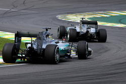 Lewis Hamilton, Mercedes AMG F1 Team e Nico Rosberg, Mercedes AMG F1 Team