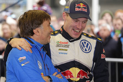 Jost Capito, Directeur de Volkswagen Motorsport avec Jari-Matti Latvala, Volkswagen Motorsport