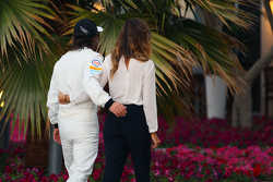 Fernando Alonso, McLaren avec sa petite amie Lara Alvarez