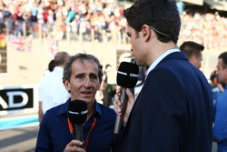Alain Prost in der Startaufstellung