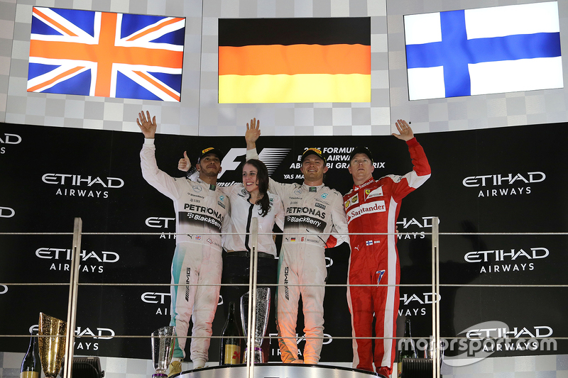 Podium: 1. Nico Rosberg, Mercedes AMG F1 Team; 2. Lewis Hamilton, Mercedes AMG F1 Team; 3. Kimi Räik