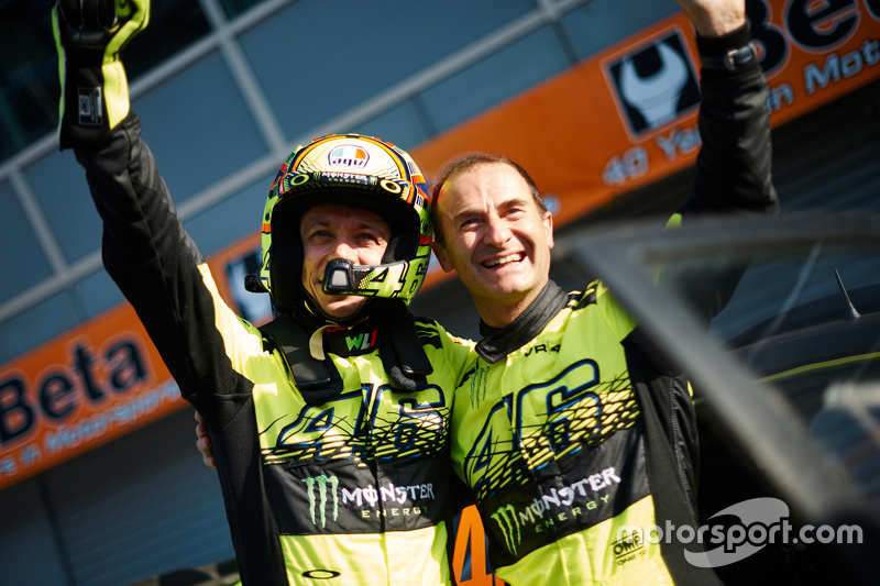 I vincitori Valentino Rossi e Carlo Cassina, Ford Fiesta