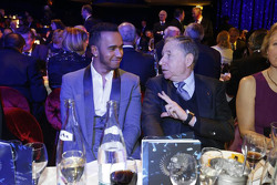 Lewis Hamilton, Mercedes AMG F1 met Jean Todt, FIA President