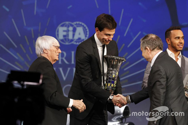 Lewis Hamilton, Mercedes AMG F1, Bernie Ecclestone, Toto Wolff, Mercedes AMG F1 Shareholder and Exec