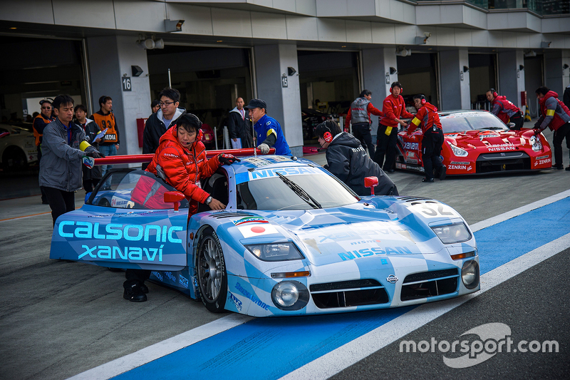 Cars are prepared at the Nismo Festival