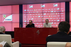 Sergio Marchionne, Presidente Ferrari e CEO di Fiat Chrysler Automobiles e Maurizio Arrivabene, Team